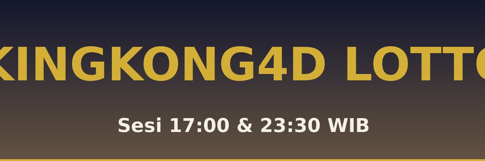Kingkong4D Lotto Rantau Selamat